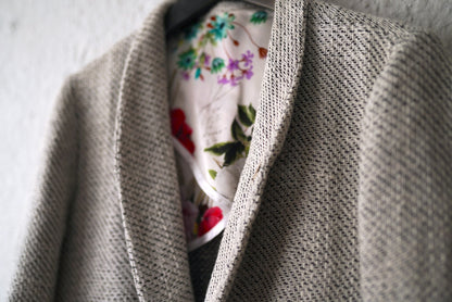 24SS Colombina 手織りコットンリネン1Bショールカラーブレザージャケット / Geoffrey.B.Small(ジェフリービースモール)