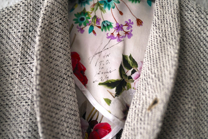 24SS Colombina 手織りコットンリネン1Bショールカラーブレザージャケット / Geoffrey.B.Small(ジェフリービースモール)