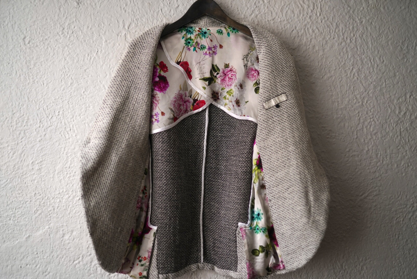 24SS Colombina 手織りコットンリネン1Bショールカラーブレザージャケット / Geoffrey.B.Small(ジェフリービースモール)