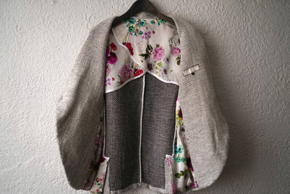 24SS Colombina 手織りコットンリネン1Bショールカラーブレザージャケット / Geoffrey.B.Small(ジェフリービースモール)