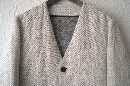 24SS RNWC03 Colombina 手織りコットンリネンノーカラーコート / Geoffrey.B.Small(ジェフリービースモール)