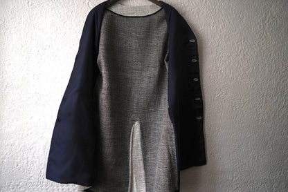 24SS RNWC03 Colombina 手織りコットンリネンノーカラーコート / Geoffrey.B.Small(ジェフリービースモール)