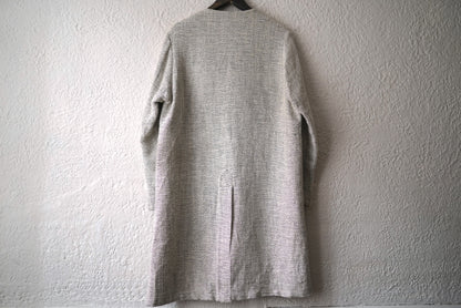 24SS RNWC03 Colombina 手織りコットンリネンノーカラーコート / Geoffrey.B.Small(ジェフリービースモール)