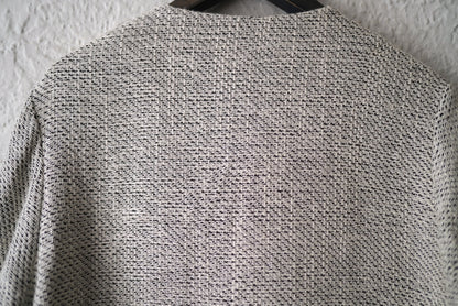 24SS RNWC03 Colombina 手織りコットンリネンノーカラーコート / Geoffrey.B.Small(ジェフリービースモール)