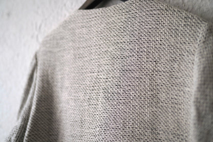 24SS RNWC03 Colombina 手織りコットンリネンノーカラーコート / Geoffrey.B.Small(ジェフリービースモール)