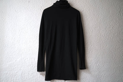 19AW コットンカシミヤロングタートルネックカットソー / m.a+(エムエークロス)