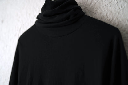 19AW コットンカシミヤロングタートルネックカットソー / m.a+(エムエークロス)
