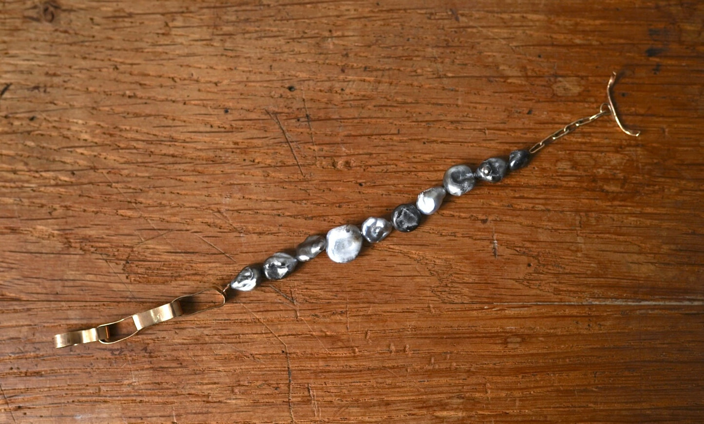 22AW Large Tahitian Keshi Pearl Bracelet タヒチケシパールブレスレット / mariko tsuchiyama(マリコツチヤマ)