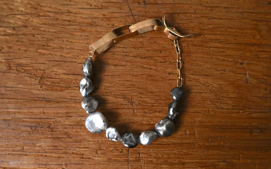 22AW Large Tahitian Keshi Pearl Bracelet タヒチケシパールブレスレット / mariko tsuchiyama(マリコツチヤマ)
