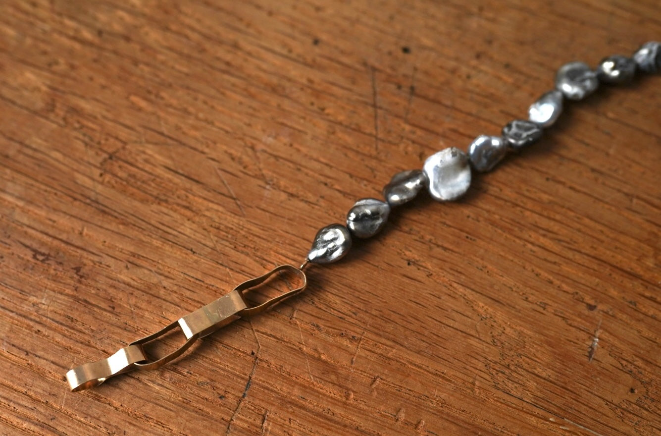 22AW Large Tahitian Keshi Pearl Bracelet タヒチケシパールブレスレット / mariko tsuchiyama(マリコツチヤマ)
