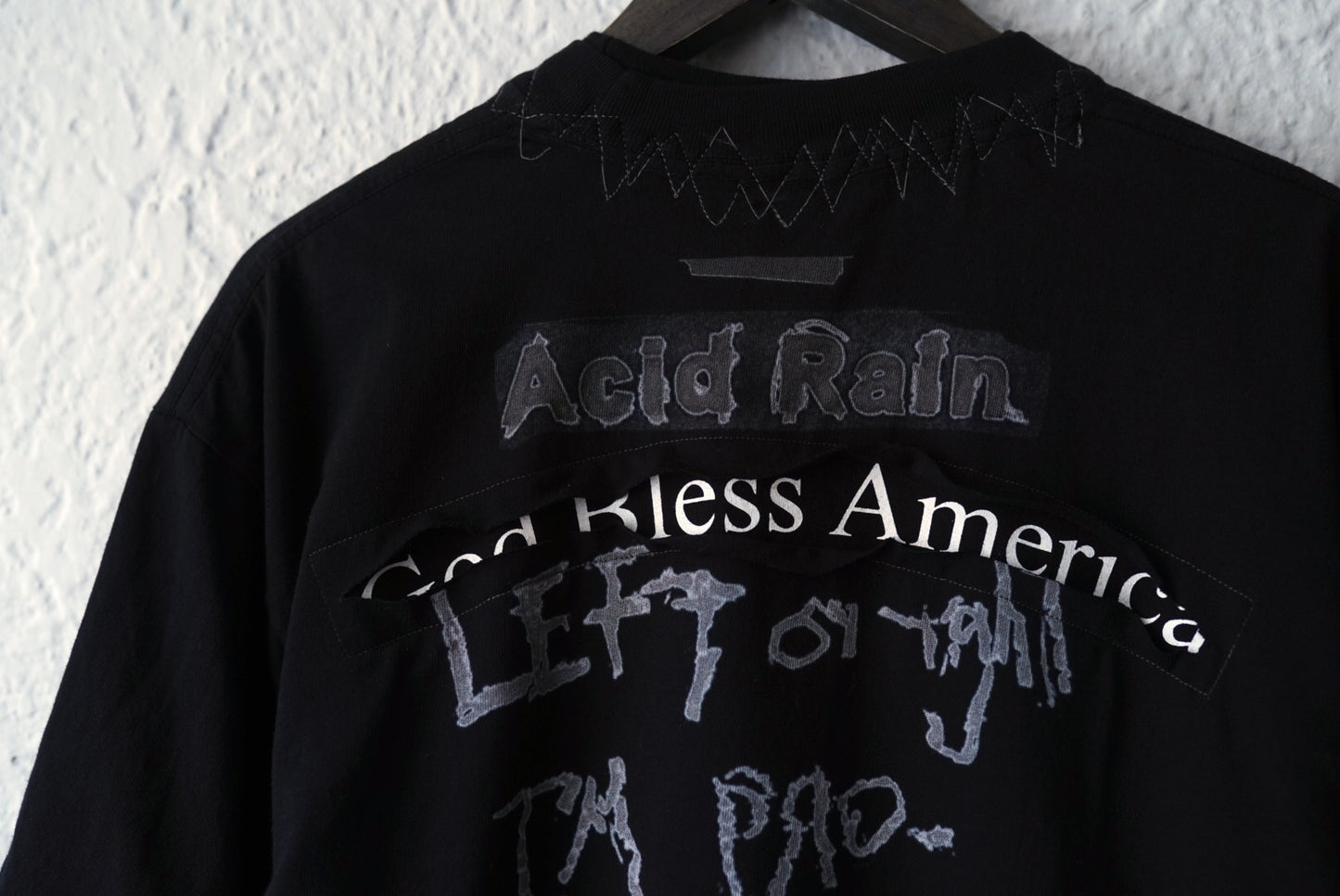 24SS GOD BLESS VIOLENCE DOUBLE LAYER L/S レイヤードTシャツ / LES SIX(レシス)