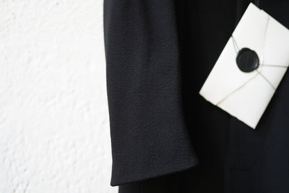 19AW LINE WOOLEN COAT ノーカラーコート / SOSNOVSKA(ソスノブスカ)