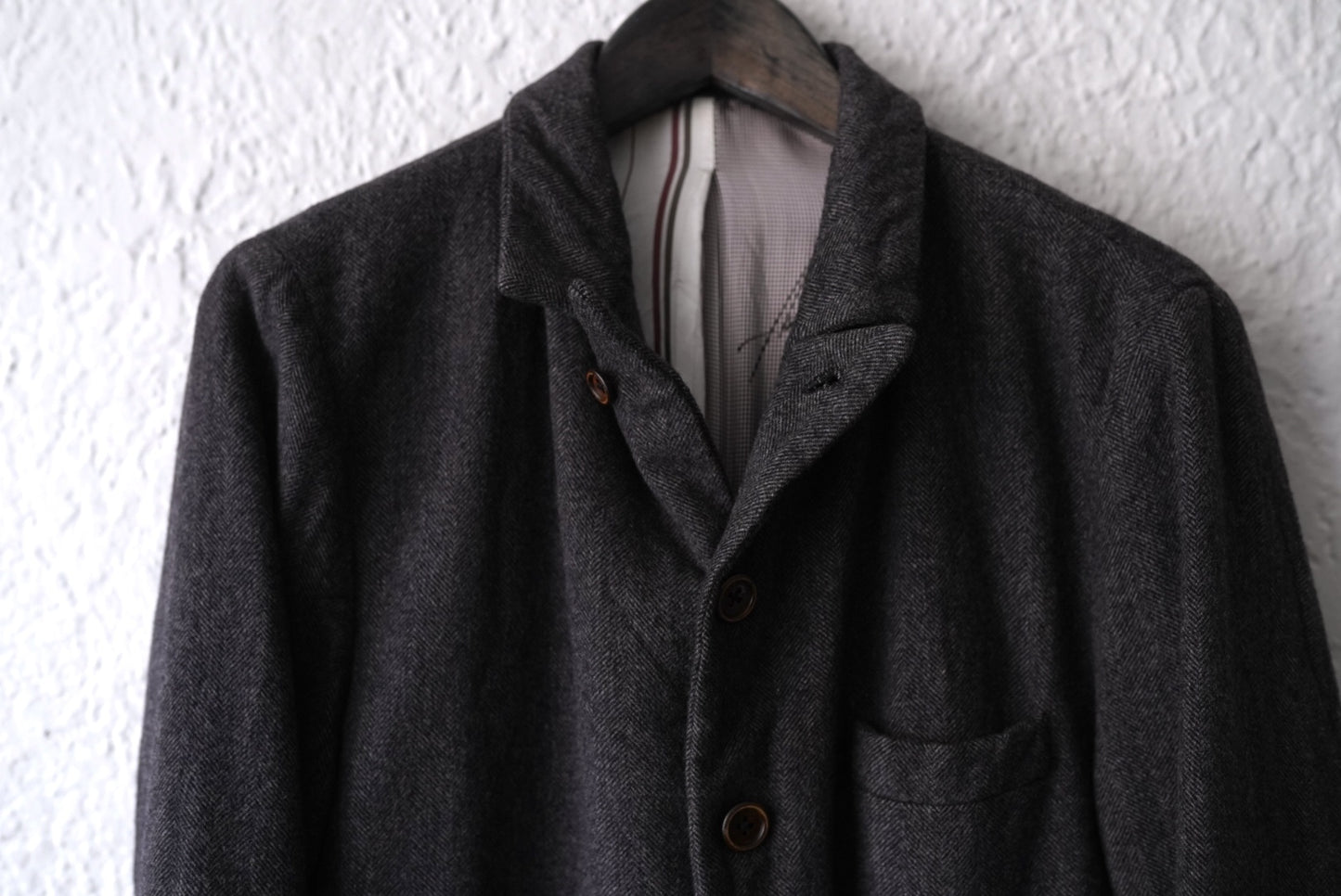 16AW Piacenza ウールヘリンボーンブレザージャケット / Geoffrey.B.Small(ジェフリービースモール)