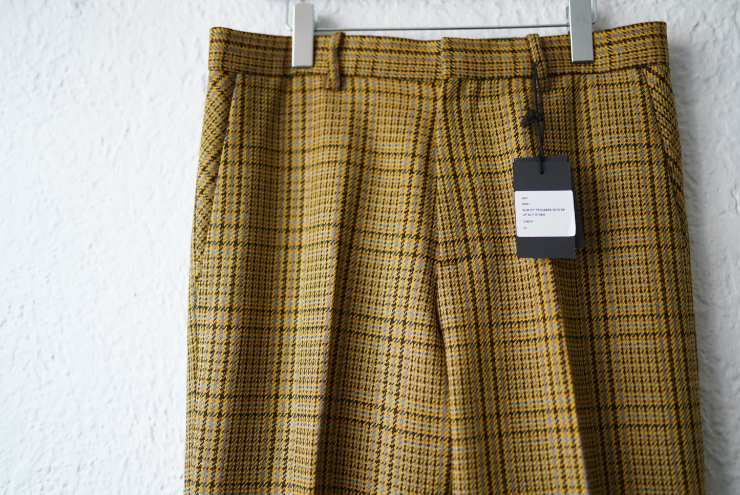 21AW SLIM FIT TROUSERS 千鳥格子スラックスパンツ / BOTTER(ボッター)