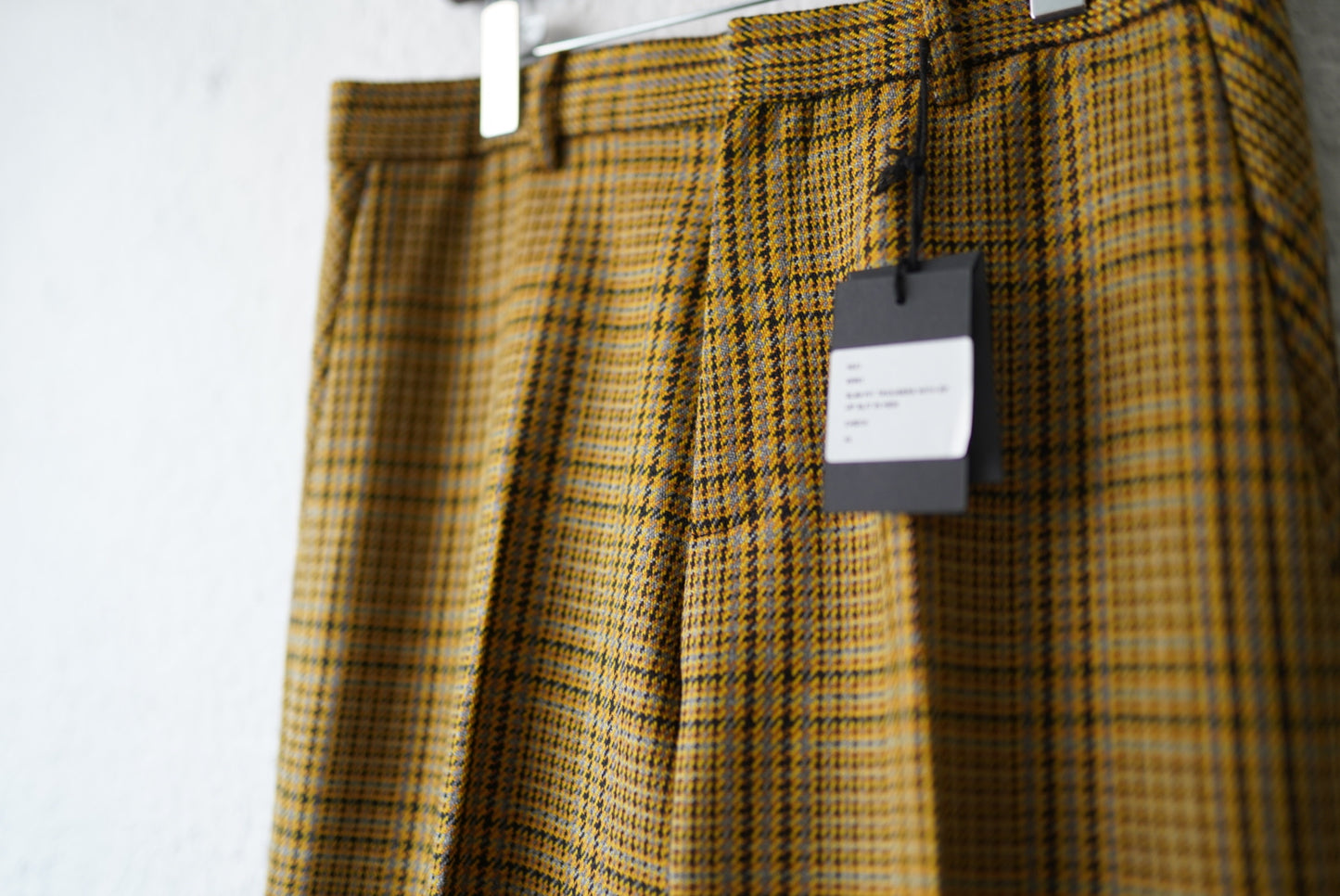 21AW SLIM FIT TROUSERS 千鳥格子スラックスパンツ / BOTTER(ボッター)