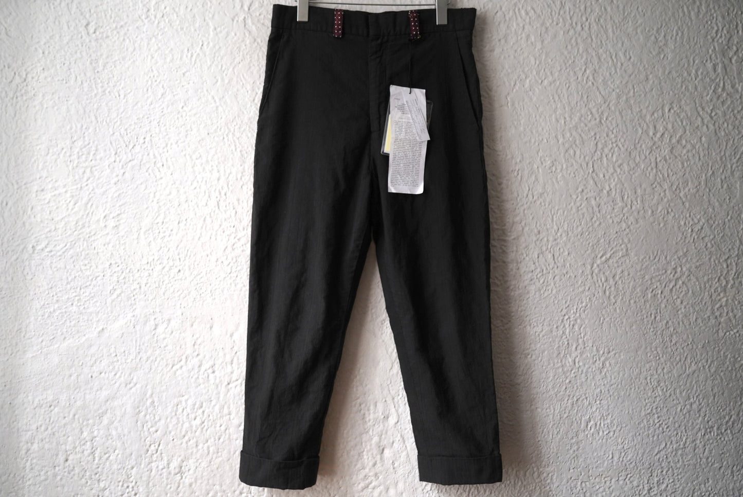 18SS HUWP02 コットンシルクストライプトラウザーズパンツ / Geoffrey.B.Small(ジェフリービースモール)