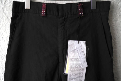 18SS HUWP02 コットンシルクストライプトラウザーズパンツ / Geoffrey.B.Small(ジェフリービースモール)