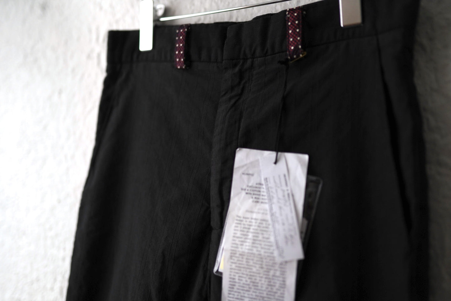 18SS HUWP02 コットンシルクストライプトラウザーズパンツ / Geoffrey.B.Small(ジェフリービースモール)