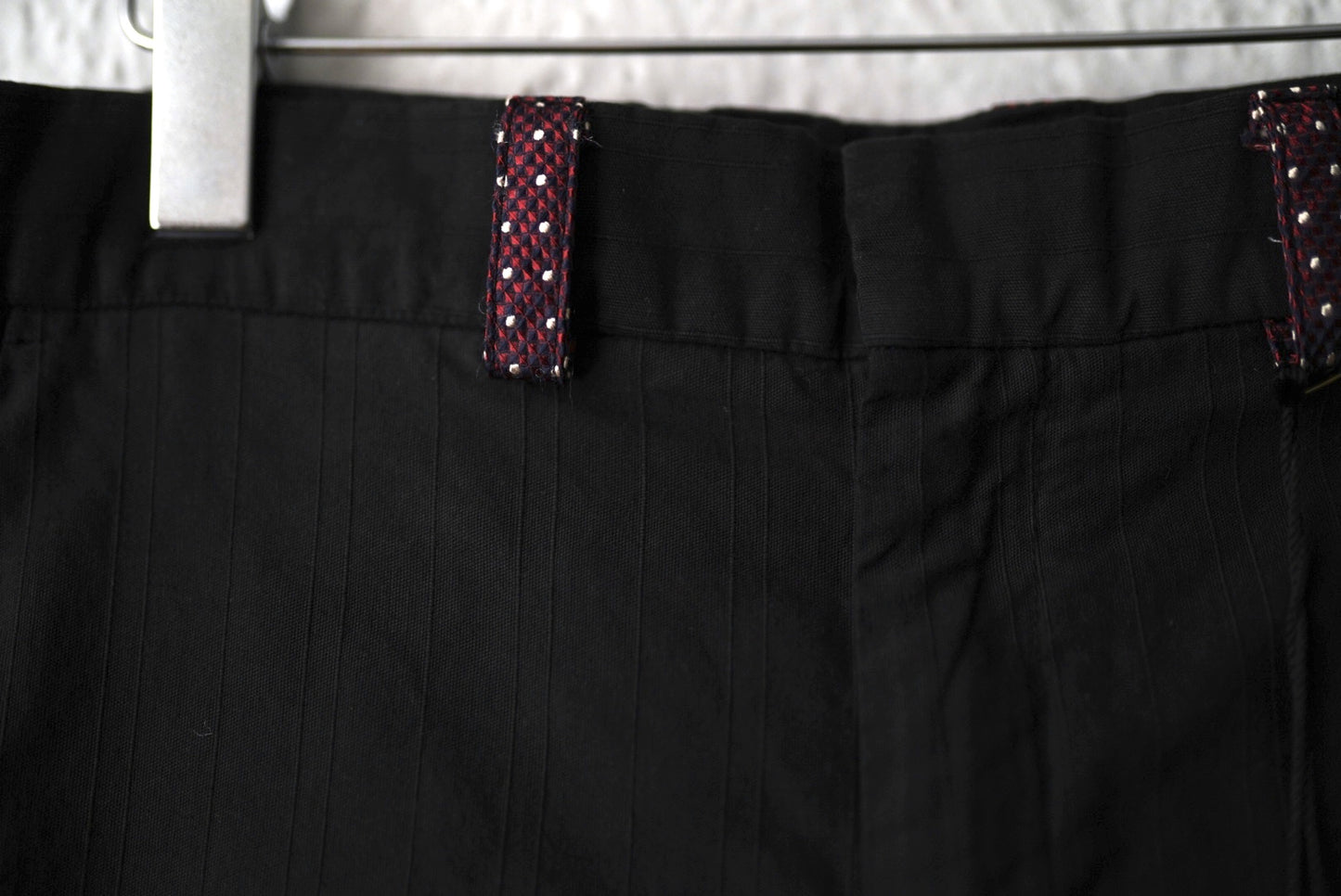 18SS HUWP02 コットンシルクストライプトラウザーズパンツ / Geoffrey.B.Small(ジェフリービースモール)