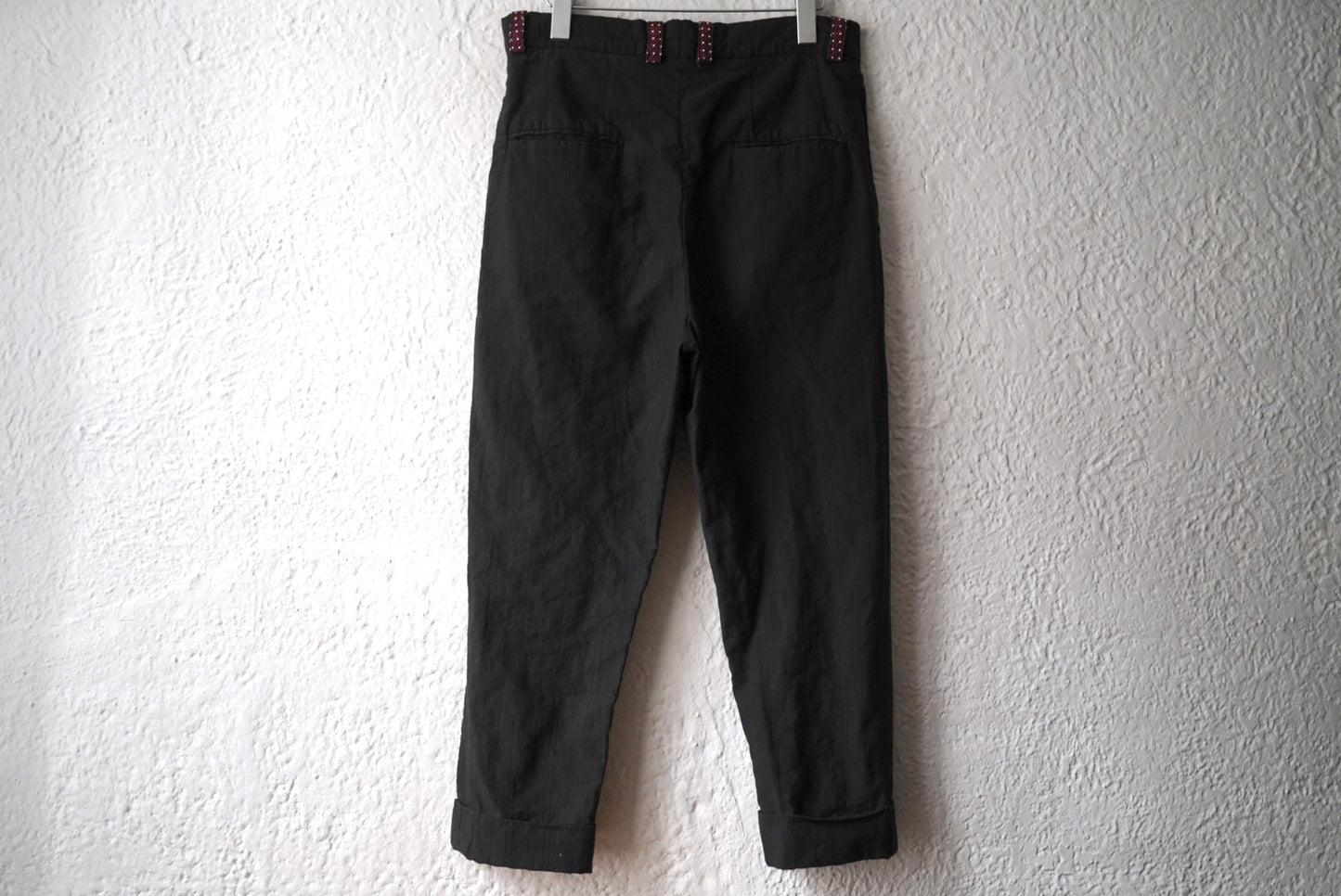 18SS HUWP02 コットンシルクストライプトラウザーズパンツ / Geoffrey.B.Small(ジェフリービースモール)