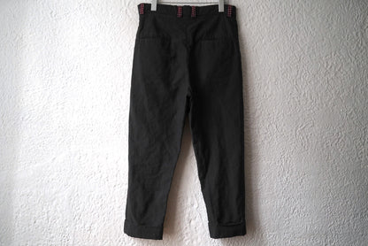 18SS HUWP02 コットンシルクストライプトラウザーズパンツ / Geoffrey.B.Small(ジェフリービースモール)