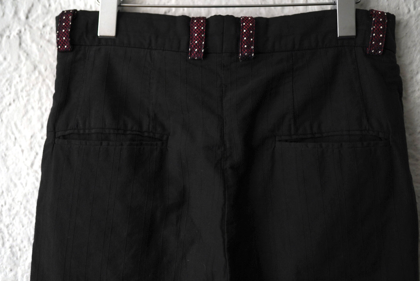 18SS HUWP02 コットンシルクストライプトラウザーズパンツ / Geoffrey.B.Small(ジェフリービースモール)