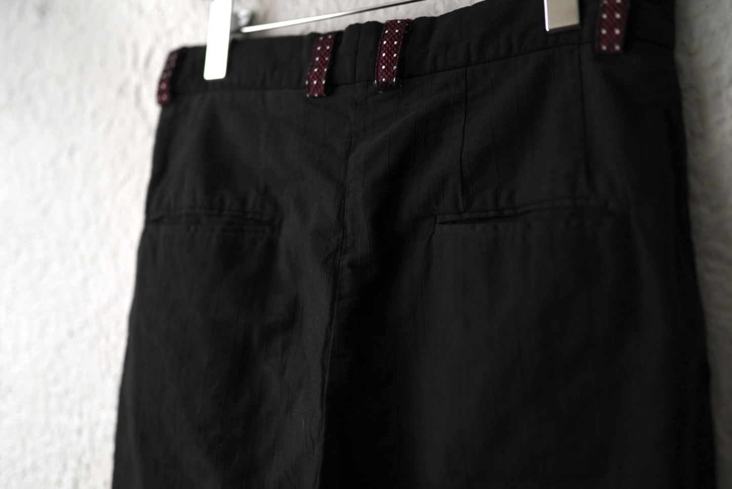 18SS HUWP02 コットンシルクストライプトラウザーズパンツ / Geoffrey.B.Small(ジェフリービースモール)