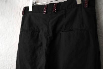 18SS HUWP02 コットンシルクストライプトラウザーズパンツ / Geoffrey.B.Small(ジェフリービースモール)