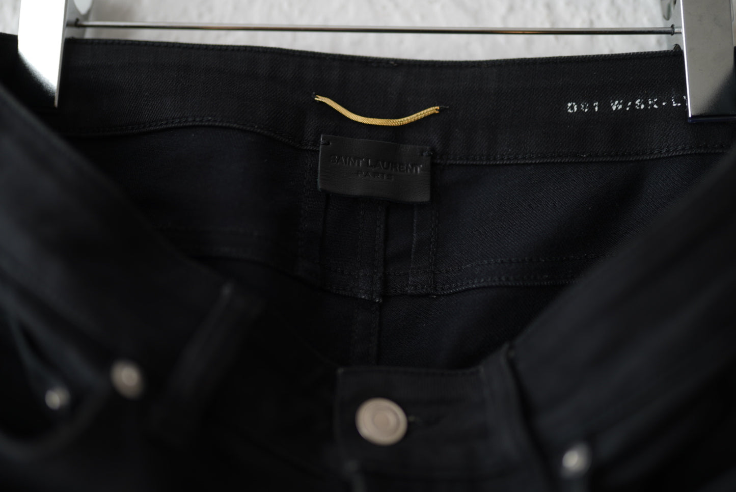 15AW ブラックスキニーパンツ / SAINT LAURENT PARIS(サンローランパリ)
