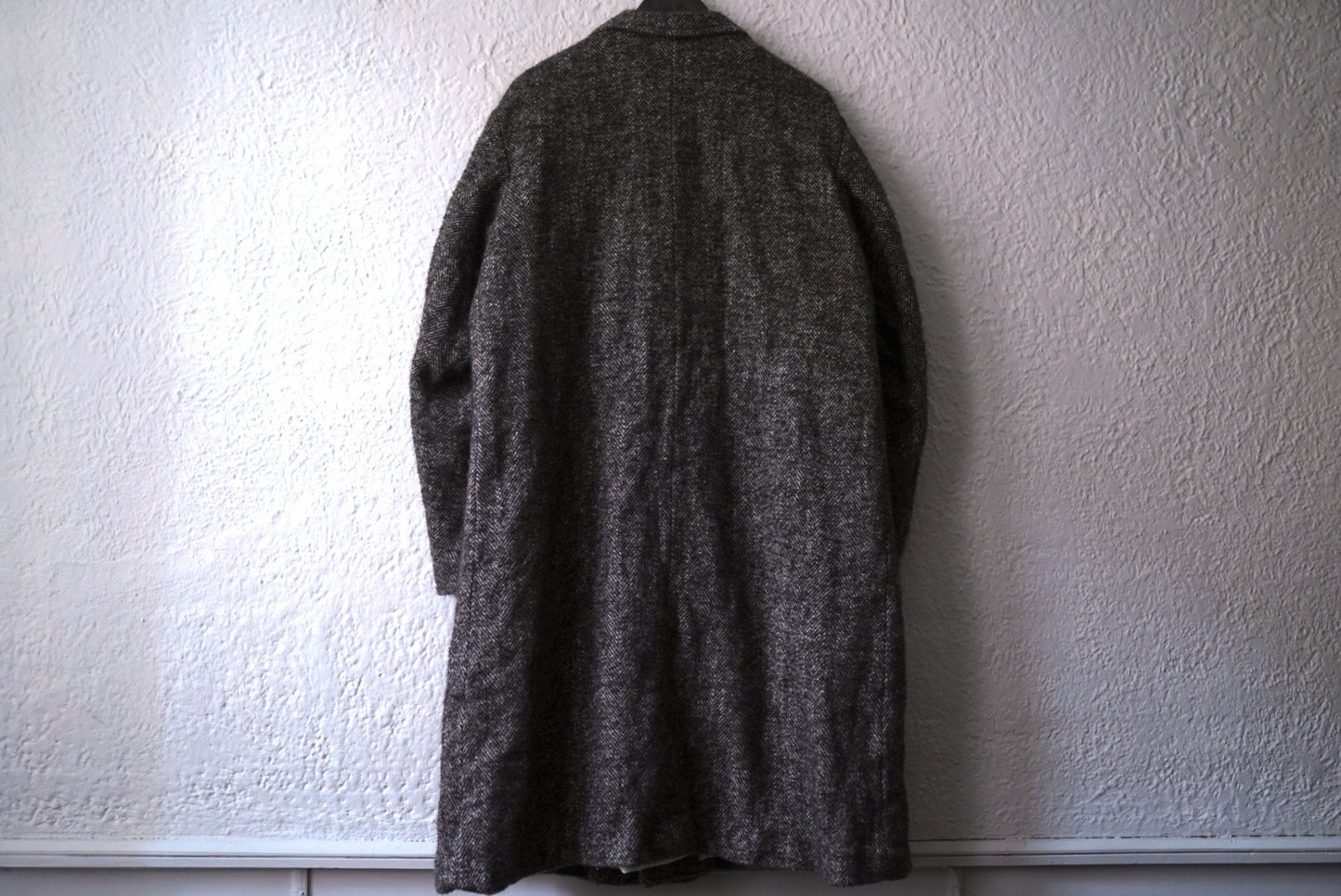 18AW Long Pilgrim Coat ウールヘリンボーンオーバーコート / the Crooked Tailor(ザ クルーキッドテーラー)