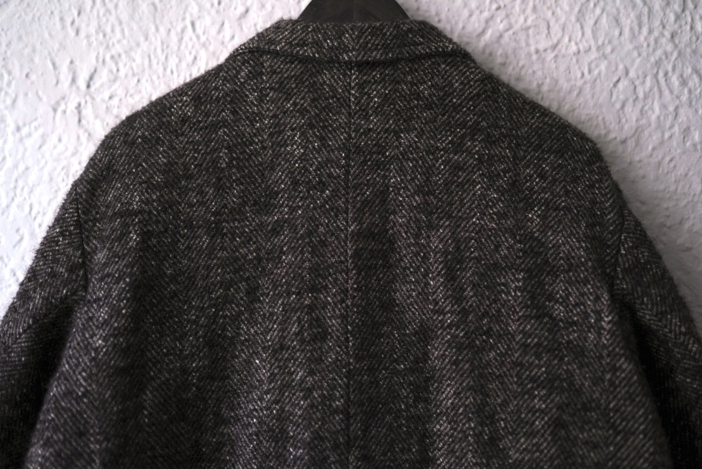 18AW Long Pilgrim Coat ウールヘリンボーンオーバーコート / the Crooked Tailor(ザ クルーキッドテーラー)