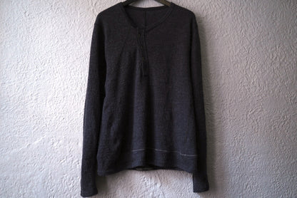 25AW T-SHIRT HENLYNECK L/S アルパカウールヘンリーネックセーター トップス / taichi murakami(タイチムラカミ)