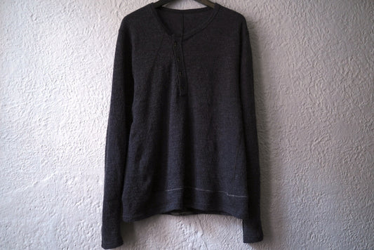 25AW T-SHIRT HENLYNECK L/S アルパカウールヘンリーネックセーター トップス / taichi murakami(タイチムラカミ)