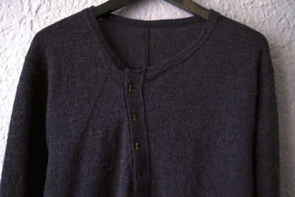25AW T-SHIRT HENLYNECK L/S アルパカウールヘンリーネックセーター トップス / taichi murakami(タイチムラカミ)