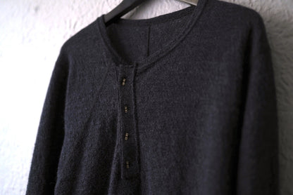 25AW T-SHIRT HENLYNECK L/S アルパカウールヘンリーネックセーター トップス / taichi murakami(タイチムラカミ)
