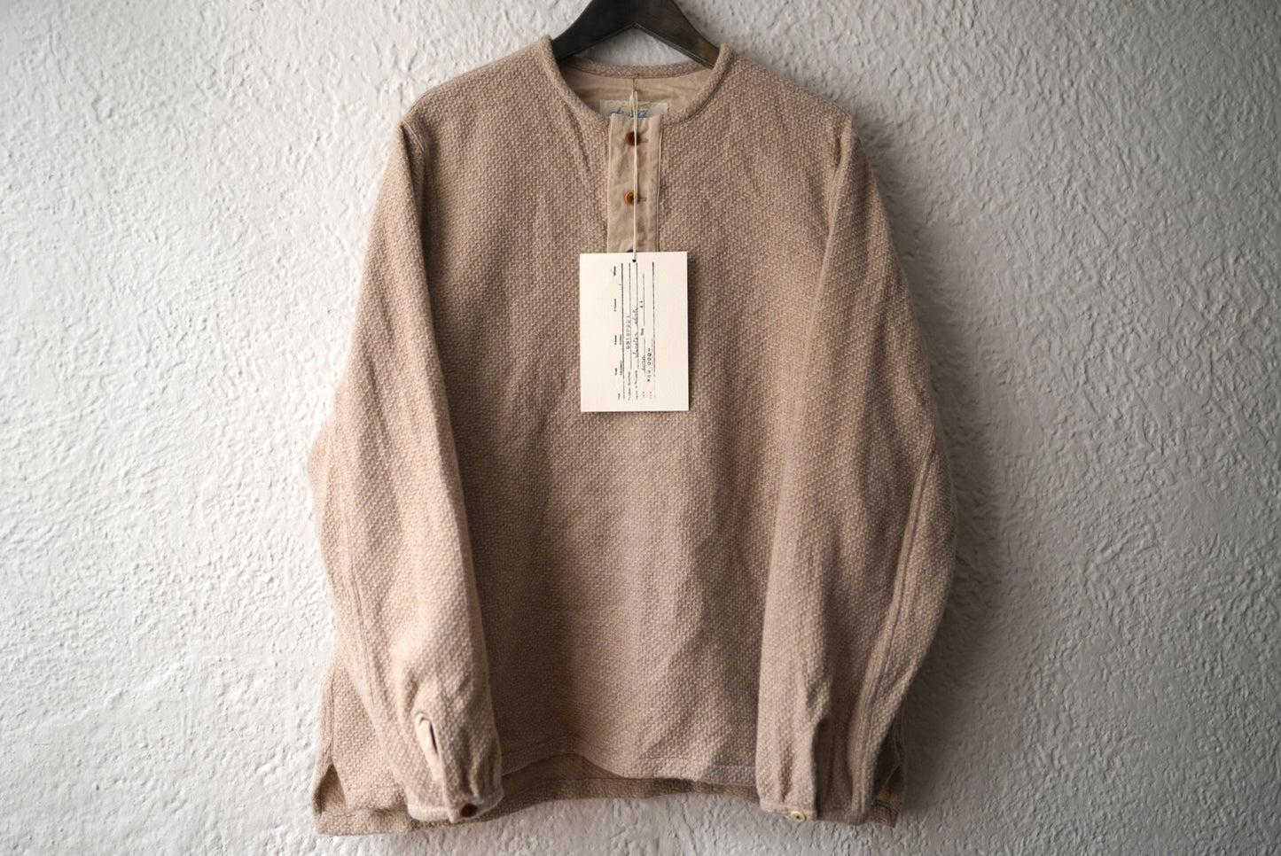 25AW Sweater Shirts ヘンリーネックウールカシミヤトップス / the Crooked Tailor(ザ クルーキッドテーラー)