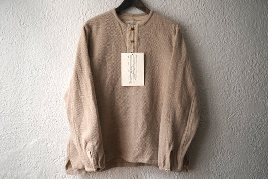 25AW Sweater Shirts ヘンリーネックウールカシミヤトップス / the Crooked Tailor(ザ クルーキッドテーラー)