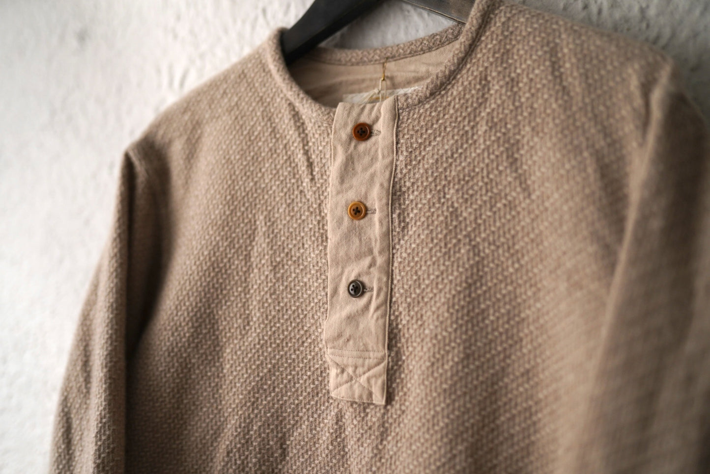 25AW Sweater Shirts ヘンリーネックウールカシミヤトップス / the Crooked Tailor(ザ クルーキッドテーラー)