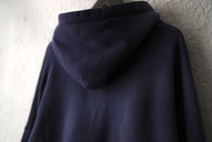 OVERSIZE CROP HOODIE ヴィンテージ加工プルオーバーパーカー / MOOJI MOOJI(ムージムージ)