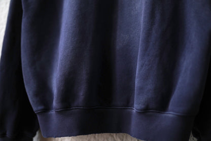 OVERSIZE CROP HOODIE ヴィンテージ加工プルオーバーパーカー / MOOJI MOOJI(ムージムージ)