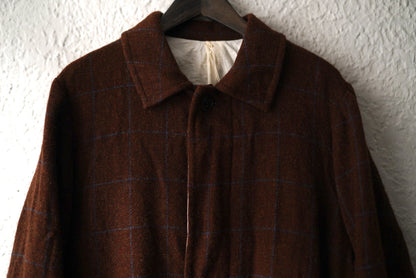 17AW Soutien Collar Tent Line Mac Coat ステンカラーウールチェックマックコート / the Crooked Tailor ザ クルーキッドテーラー