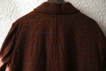 17AW Soutien Collar Tent Line Mac Coat ステンカラーウールチェックマックコート / the Crooked Tailor ザ クルーキッドテーラー