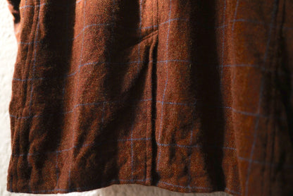 17AW Soutien Collar Tent Line Mac Coat ステンカラーウールチェックマックコート / the Crooked Tailor ザ クルーキッドテーラー