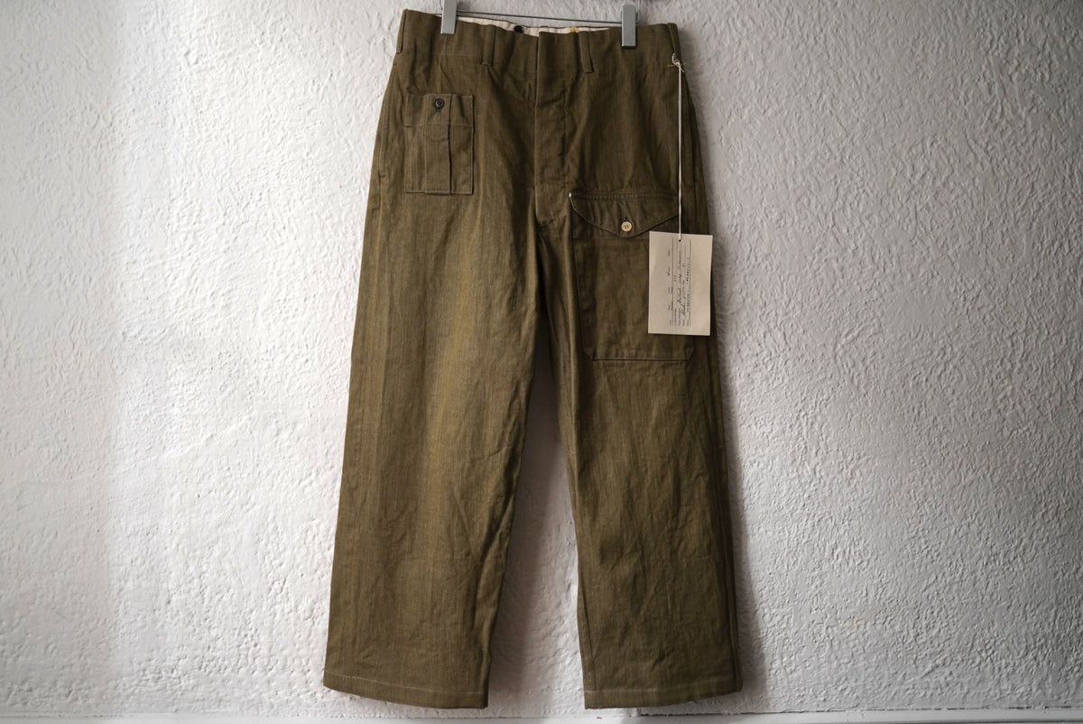 25SS British army trousers 50's ミリタリートラウザーズパンツ 46 / the Crooked Tailor(ザ クルーキッドテーラー)