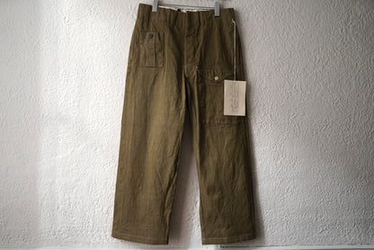 25SS British army trousers 50's ミリタリートラウザーズパンツ 46 / the Crooked Tailor(ザ クルーキッドテーラー)