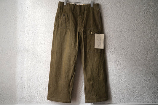 25SS British army trousers 50's ミリタリートラウザーズパンツ 46 / the Crooked Tailor(ザ クルーキッドテーラー)