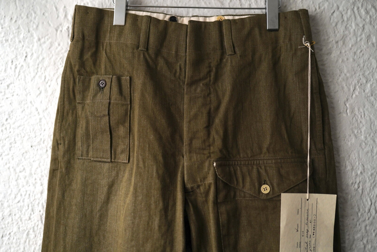 25SS British army trousers 50's ミリタリートラウザーズパンツ 46 / the Crooked Tailor(ザ クルーキッドテーラー)