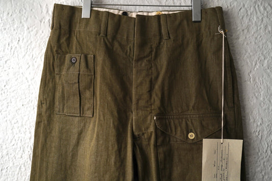 25SS British army trousers 50's ミリタリートラウザーズパンツ 46 / the Crooked Tailor(ザ クルーキッドテーラー)