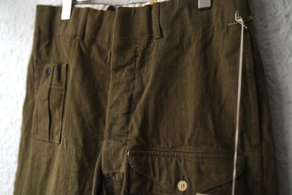 25SS British army trousers 50's ミリタリートラウザーズパンツ 46 / the Crooked Tailor(ザ クルーキッドテーラー)