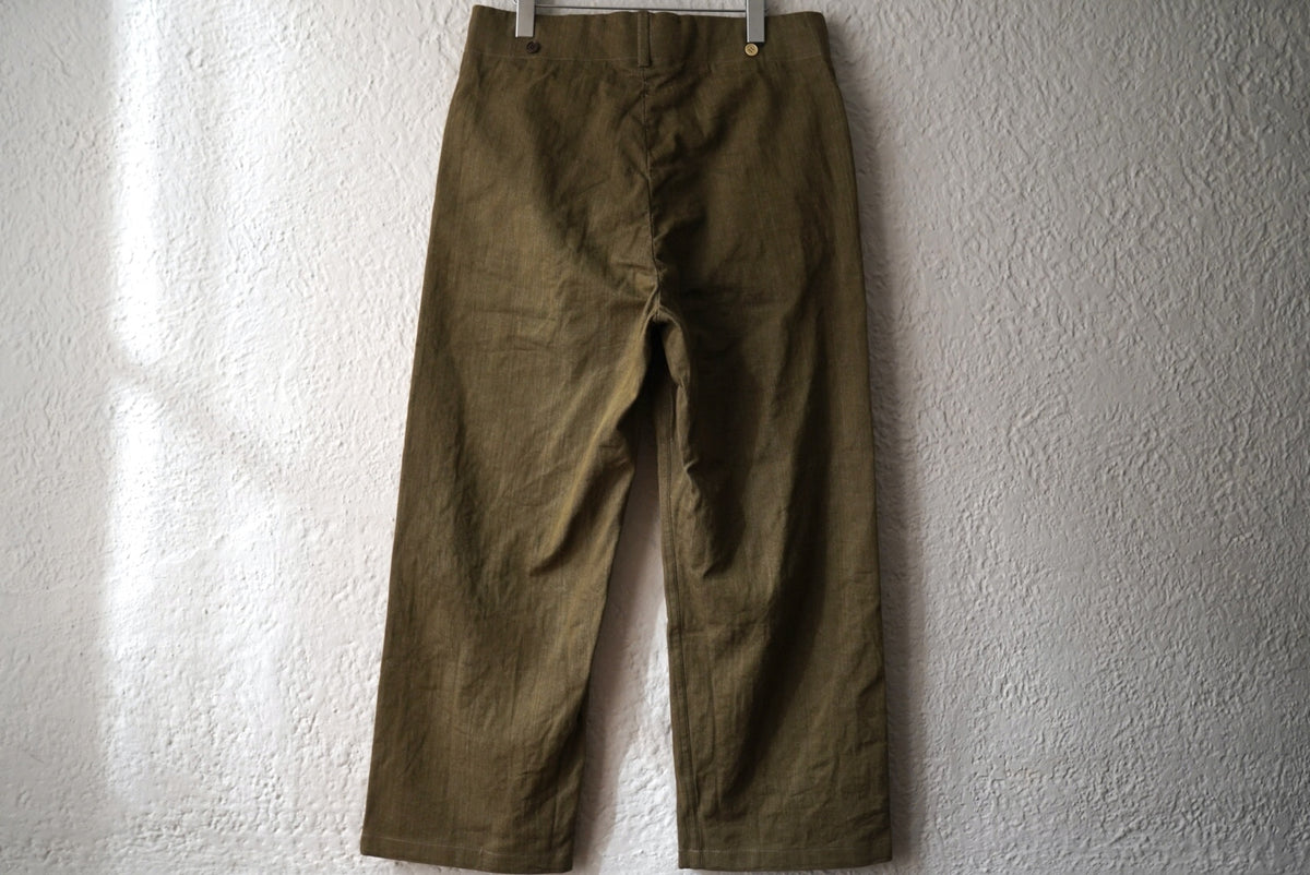 25SS British army trousers 50's ミリタリートラウザーズパンツ 46 / the Crooked Tailor(ザ クルーキッドテーラー)